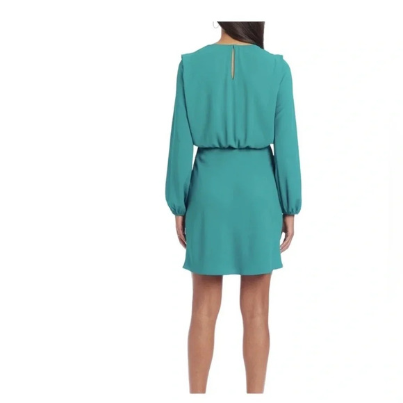 Amanda Uprichard New York Felicia Green Long Sleeve Dress - Picture 2 of 9